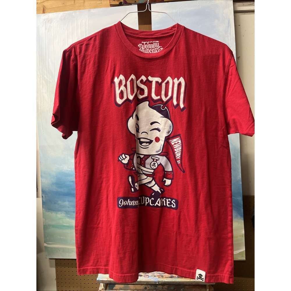 Johnny cupcakes Boston Newbury Street T-shirt size large